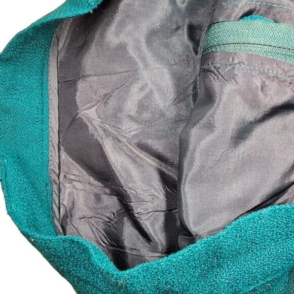 Vintage 60s Paul Stanley Pencil Skirt Womens M Wool Teal Blue Green Wiggle - Picture 5 of 7